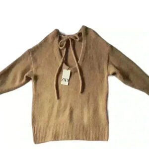 Zara NWT Knit Poly Wool
Alpaca Blend Oversized Dress Size Small
